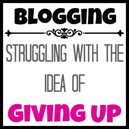 quit blogging