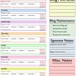 Weekly Blog Planner Printable